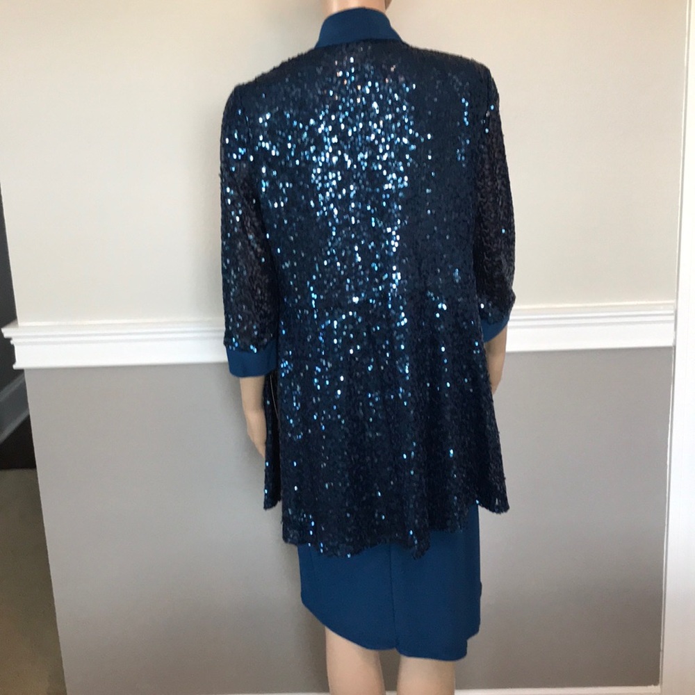 NWT! R & R RICHARDS DRESS & JACKET PEACOCK SIZE 8 - Picture 2 of 8